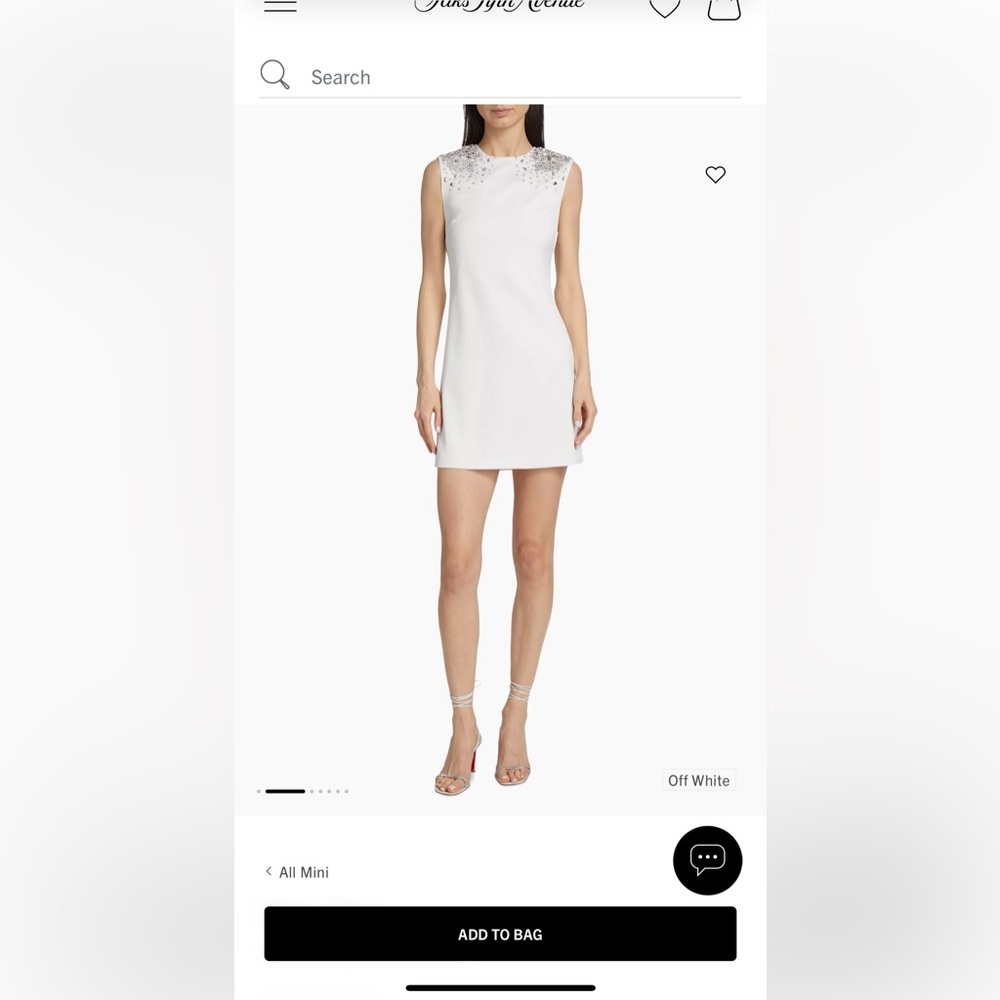 NWT Brand new, never worn Alice and Olivia size 14 white cocktail dress